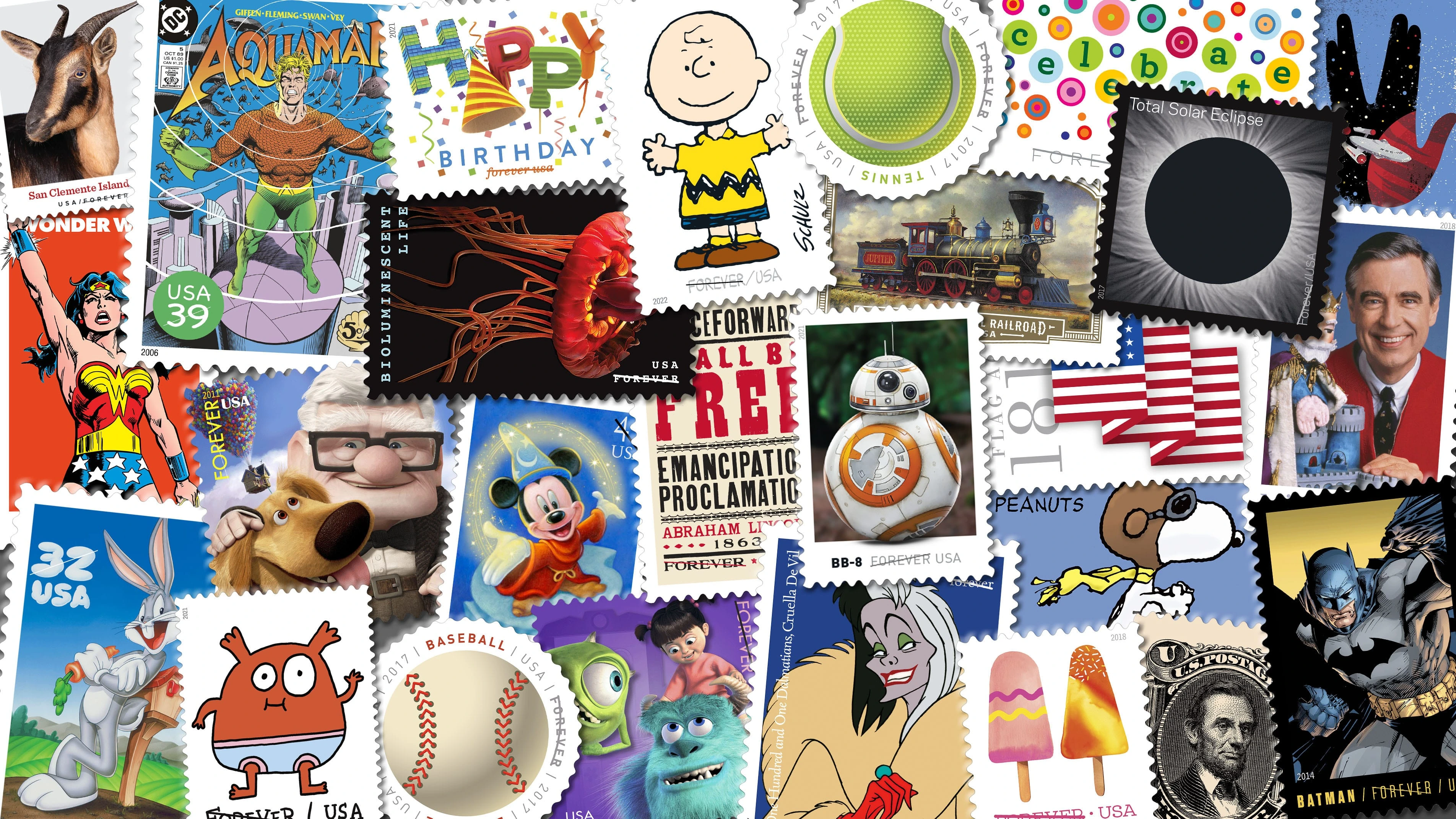 Assortment of stamps
